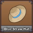 Blue Straw Hat